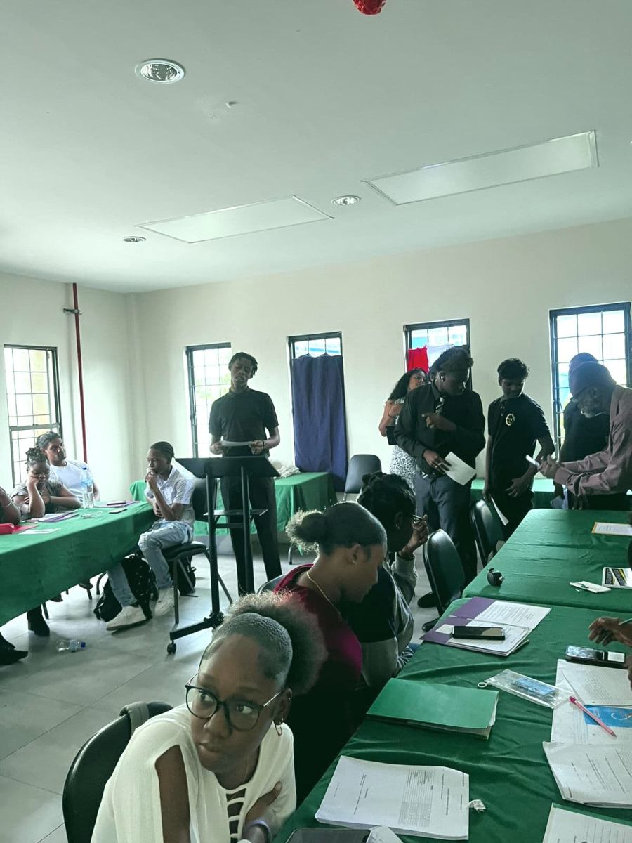 Participants learning business etiquette
