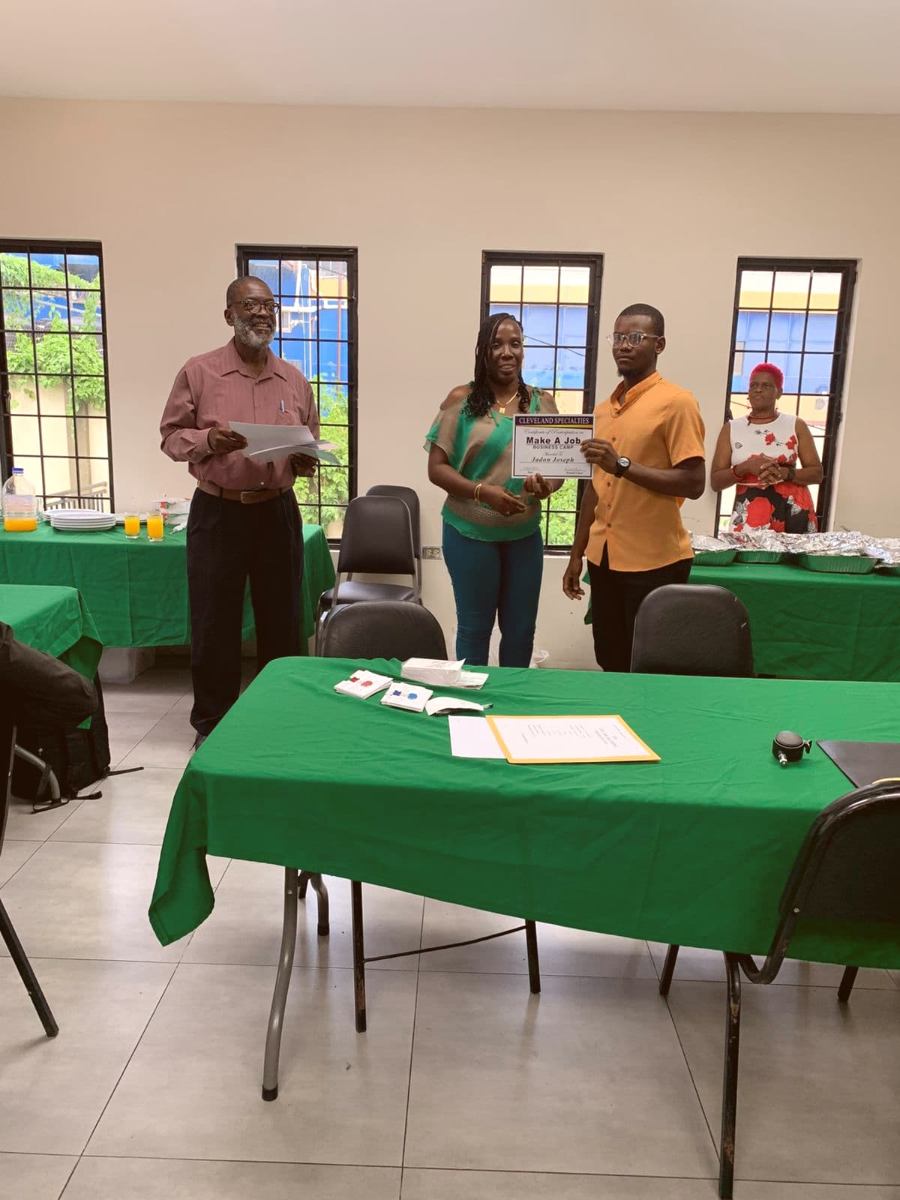 Students engaged in entrepreneurship training